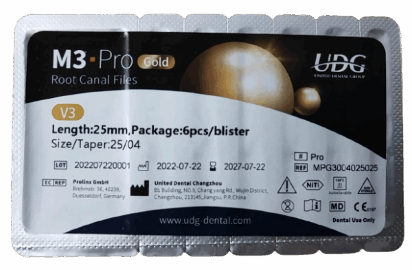 M3 PRO GOLD V3 25/04  25mm  6  PCS