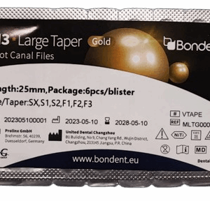 M3 LARGE TAPER GOLD 25MM /6 pcs